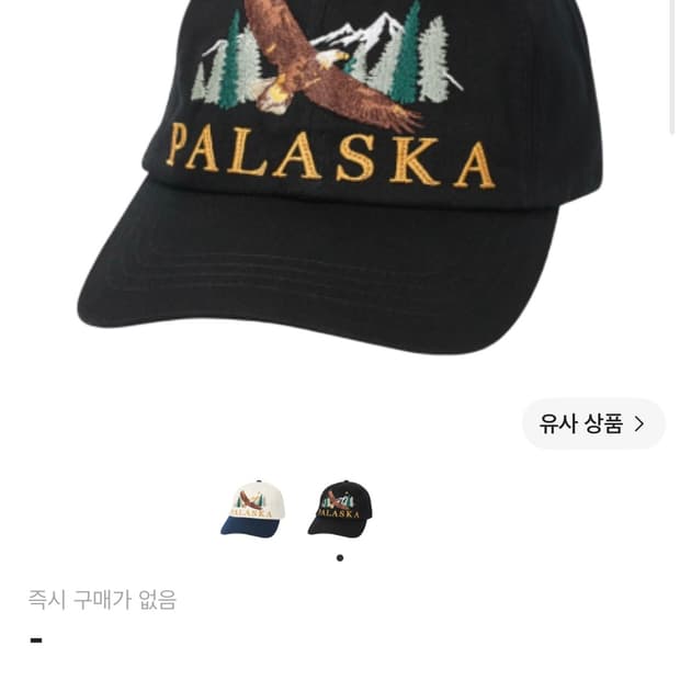 팔라스 팔라스카 6-패널 캡 블랙 - 20FW