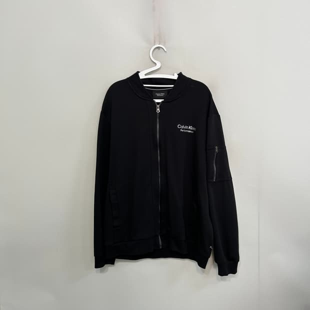 캘빈클라인 퍼포먼스 블랙 풀집 자켓 110 XXL