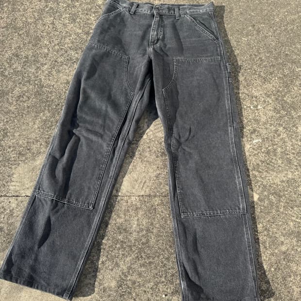 [31] 칼하트 더블니 워크 팬츠 블랙