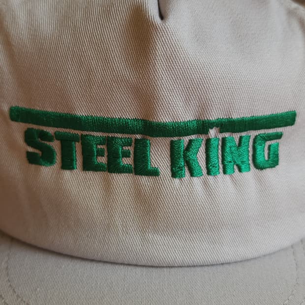 90s 빈티지 메쉬 트러커 캡 빈티지모자 미국빈티지 피싱캡 스틸 킹