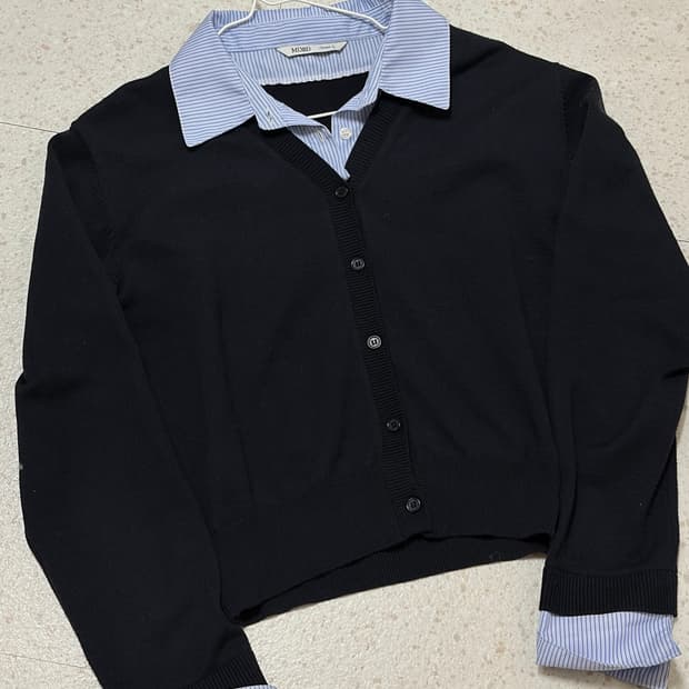 MIXXO 미쏘 셔츠 가디건 일체형 1회 시착