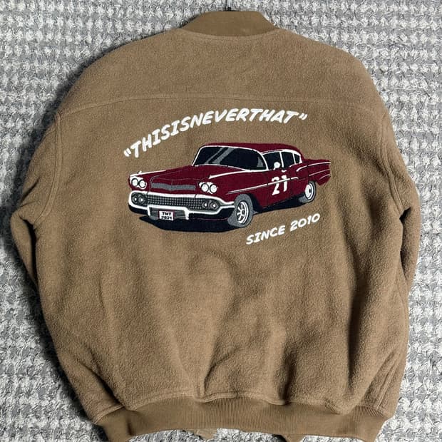 디스이즈네버댓 올드카 바시티 자켓 (L)