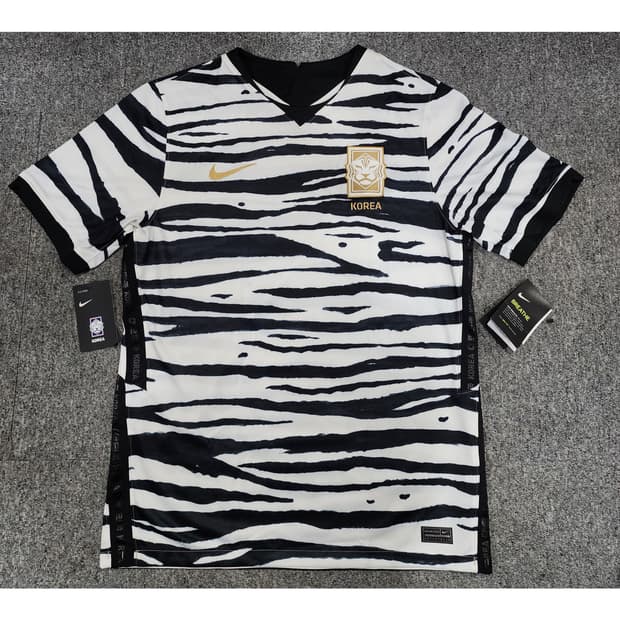 나이키 20-22 대한민국 국대 지브라 어웨이 유니폼 반팔져지 XL