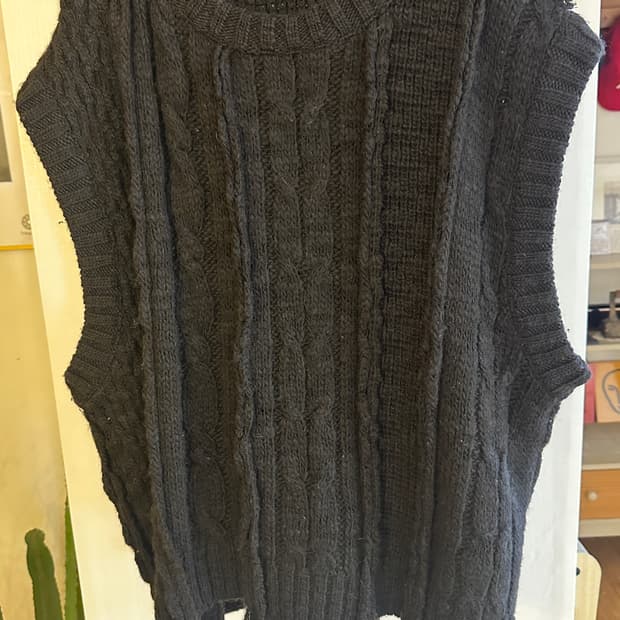 슈가힐 sugarhill 데미지 니트 베스트 (0 사이즈)