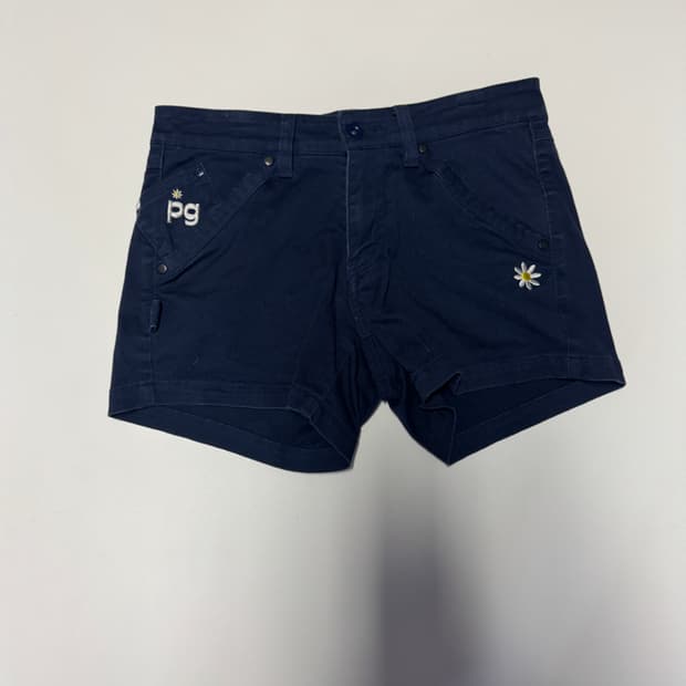 정품!! 여성 파리게이츠 골프 데이지 숏 반바지 네이비 0