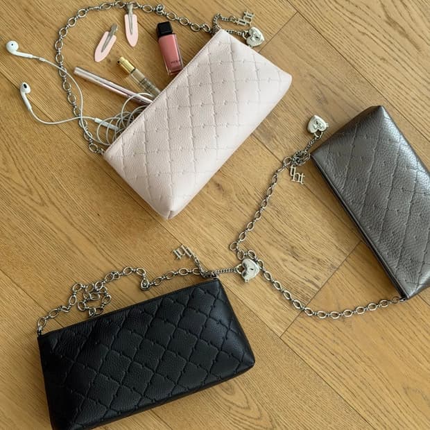 쓰리타임즈 비비 체인 백 bibi chain bag 전색상 블랙핑크실버