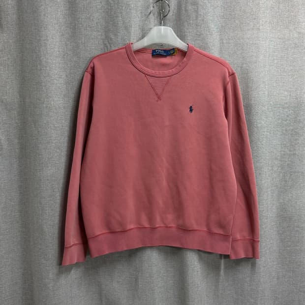 [L] 폴로 랄프로렌 POLO 핑크 피그먼트 긴팔 맨투맨