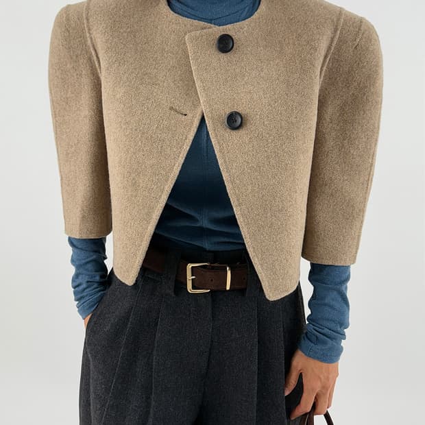 탑드레싱 뮤핸드자켓 - 베이지M