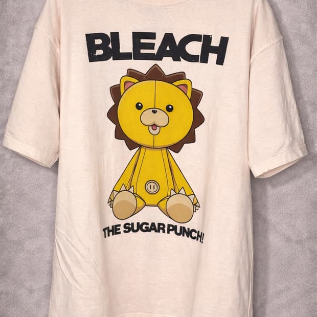 더슈가펀치 블리치 콘 화이트 티셔츠