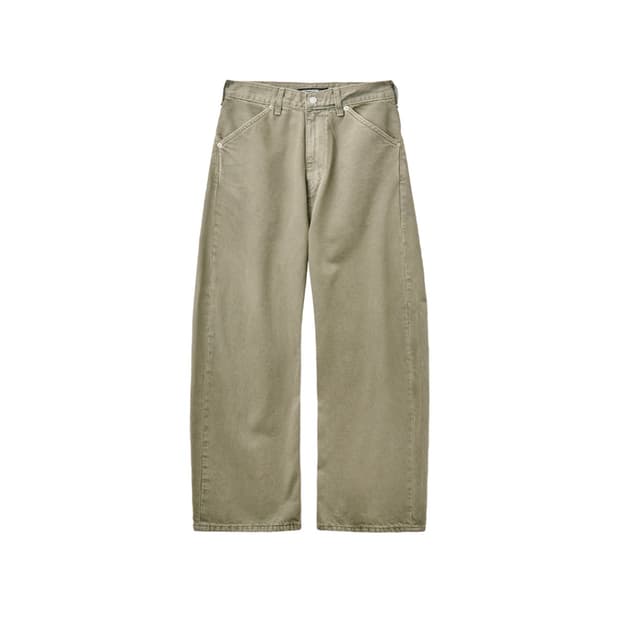 해칭룸 Wide Curve Jeans Olive