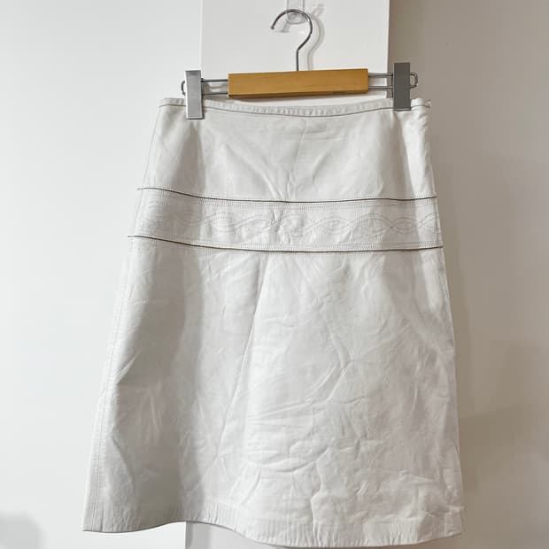 vintage leather skirt
