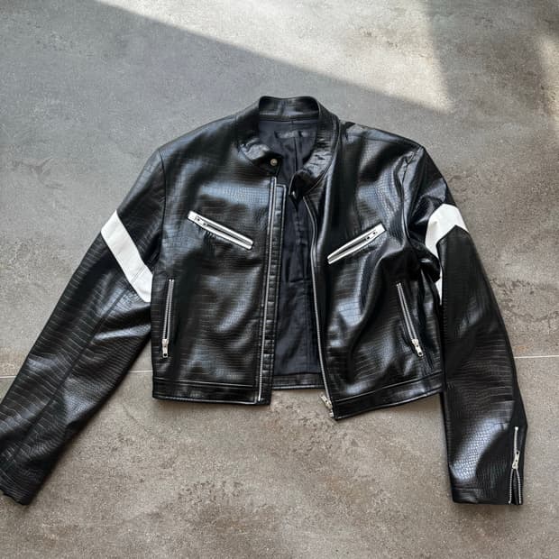 세인트아카이브 가죽자켓 os