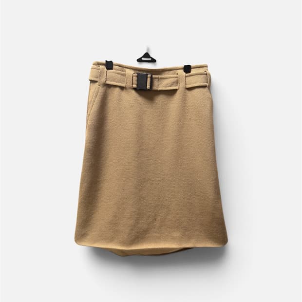 버버리 빈티지 울A라인 버클 스커트