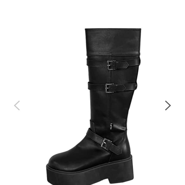 애즈온: 마야 롱 버클 부츠 / 블랙 245