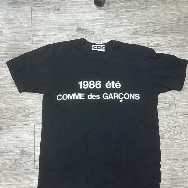 CDG 1986 꼼데가르송 티셔츠 블랙 XL no