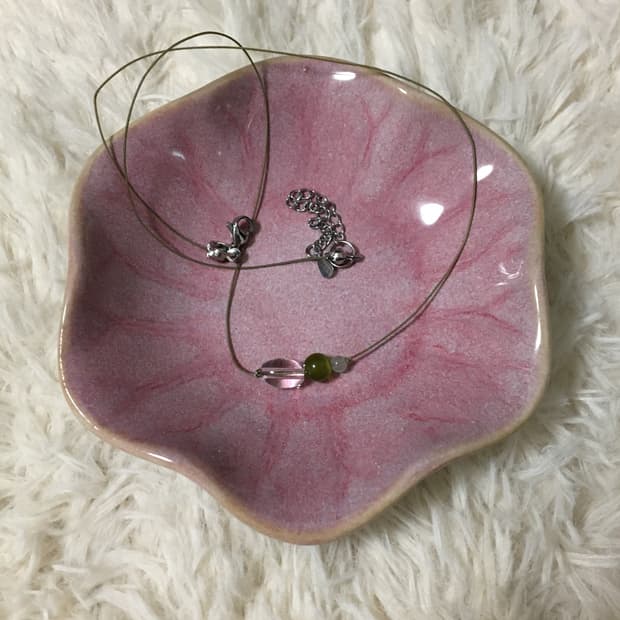 원석 비즈 목걸이