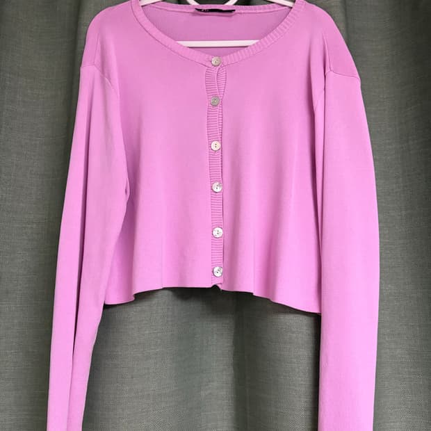 ZARA 자라 핑크 가디건 