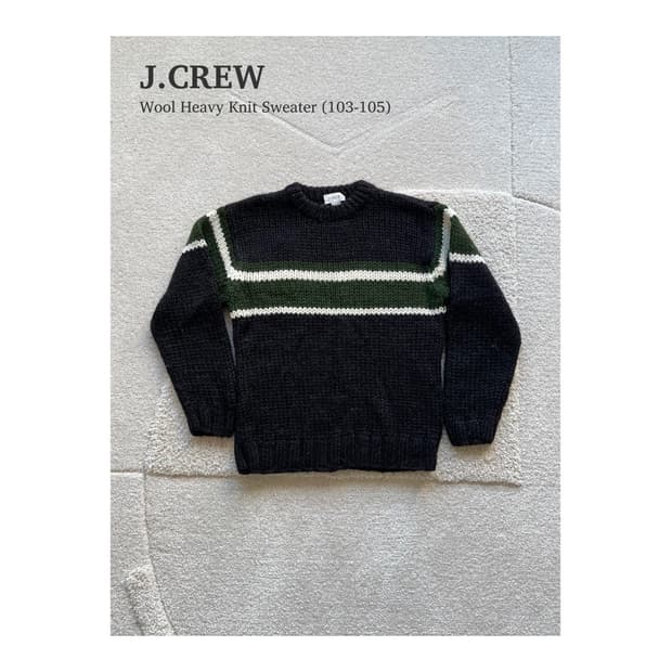 제이크루 울 헤비니트 스웨터 (103-105)