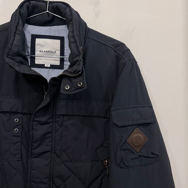 빈폴 하이넥 후드내장 누빔 퀼티드 자켓