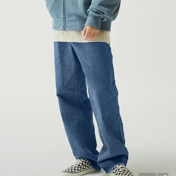 Dickies 디키즈 멀티포켓와이드데님 인디고블루 S 남녀공용