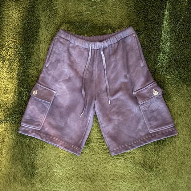 AFTER PRAY 애프터프레이 핸드 다잉 스웻 카고 쇼츠 반바지