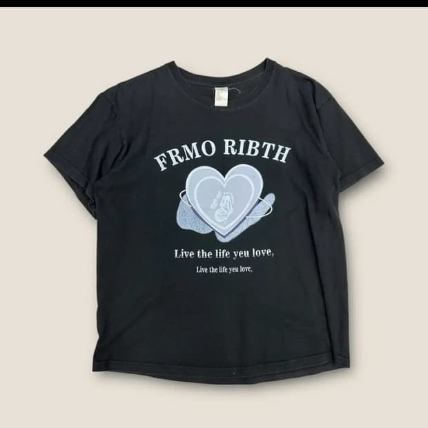 빈티지 JPN 반팔 티셔츠 M-L (W)