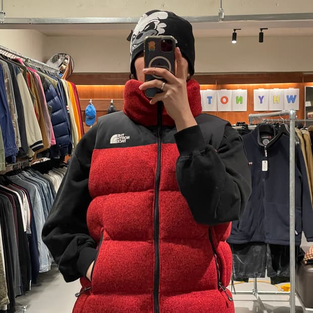 노스페이스 700 패딩 조끼