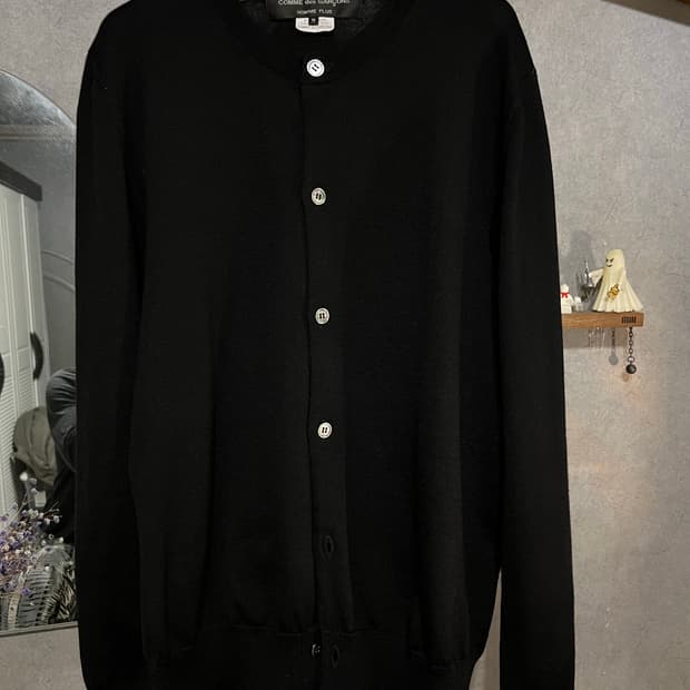 꼼데가르송 옴므플러스 본디지 가디건 블랙