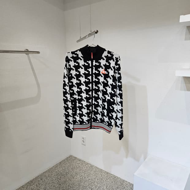 르꼬끄 골프 하운드투스 패턴 집업