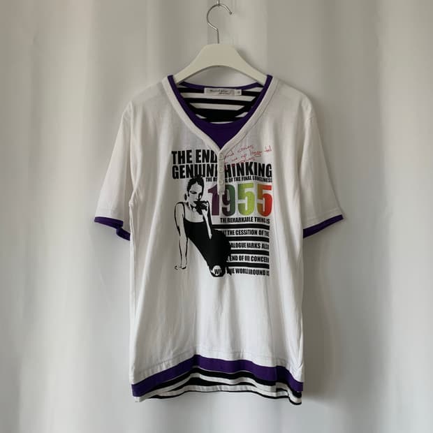 y2k 레이어드 반팔