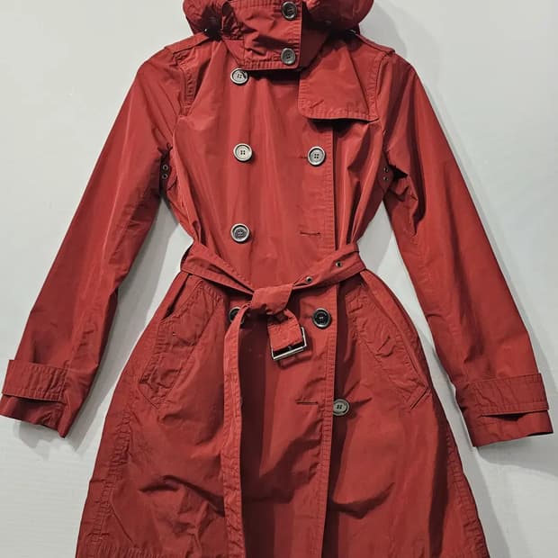 정품 버버리 브릿 후드 트렌치 코트 ~55