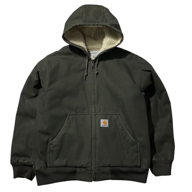 칼하트 WIP 액티브 파일 쉐르파 워크 후드 자켓