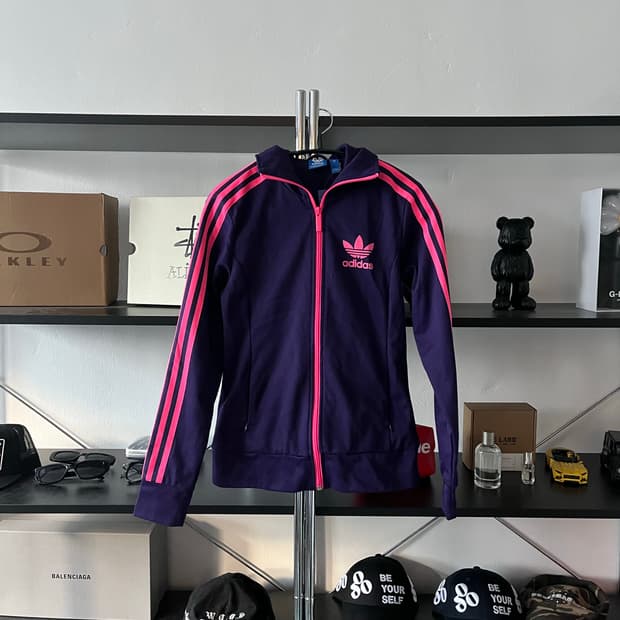 아디다스 퍼플 핑크 유로파 트랙탑-xs