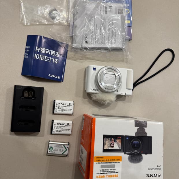 소니 zv-1 풀박스 배터리 3개