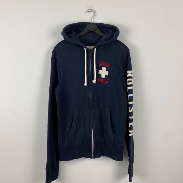홀리스터 네이비 후드집업 S <513>