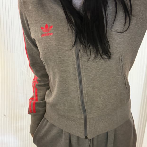 아디다스 그레이 져지 집업 95