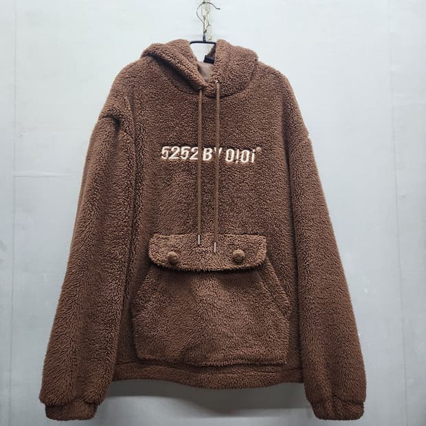 OIOI 오아이오아이 후리스 스트링 빅로고 후드티 2XL(남여공용)