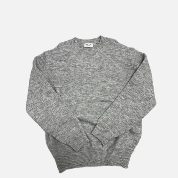 Gray knit sweater 