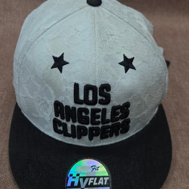 [새상품/태그포함] NBA LA 클리퍼스 레이스 자수 스냅백 (화이트/블