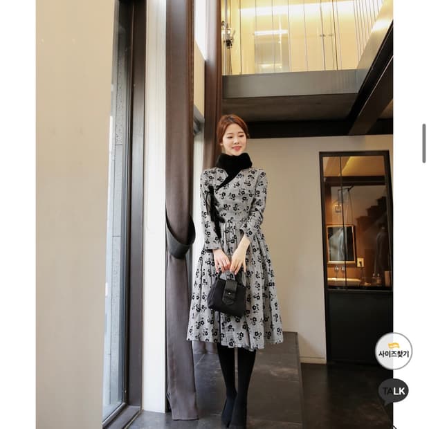 새상품 시크라인 소담소담 철릭원피스