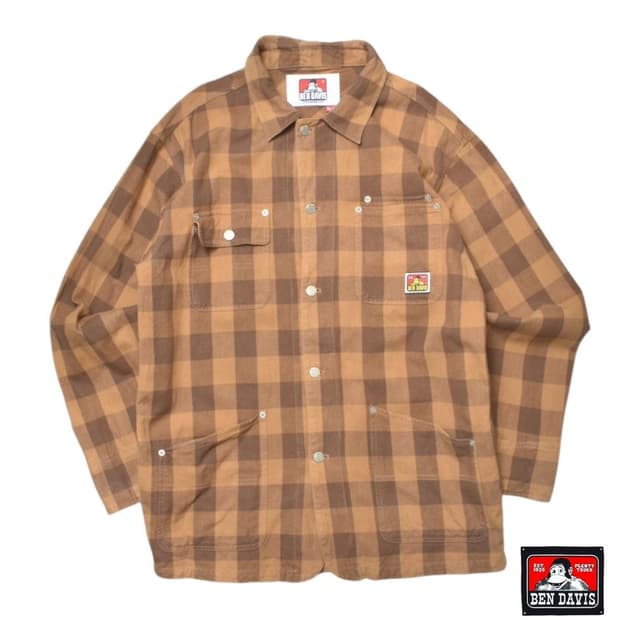 벤데이비스 초어 코트 체크 자켓 XL N1268