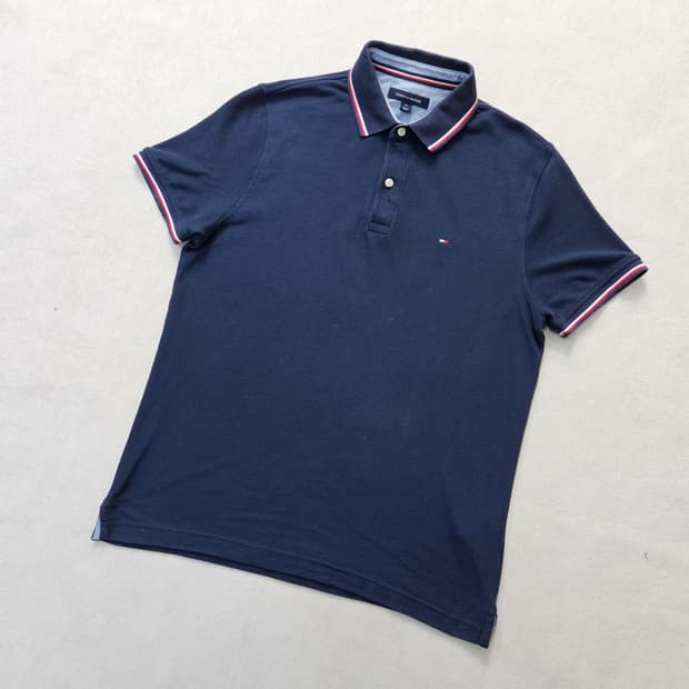 M 타미힐피거 스몰로고 카라 반팔티 0409Y