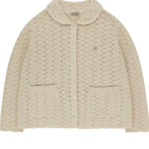 코이세이오 wave knit cardigan