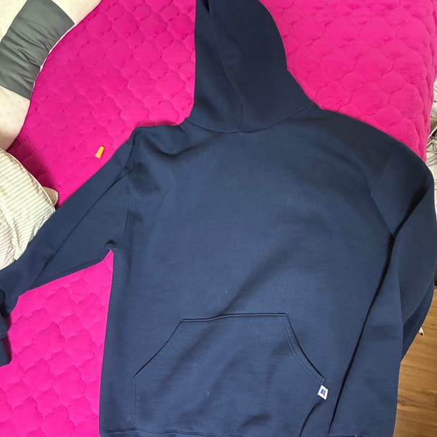 러셀 에슬레틱 후드티 네이비 XL