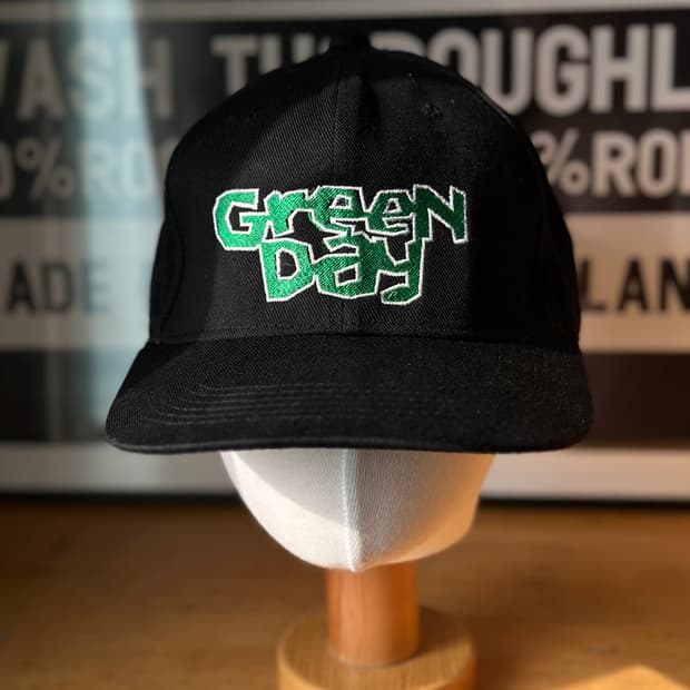 Rare) 90s Green day 빈티지 그린데이 밴드 모자