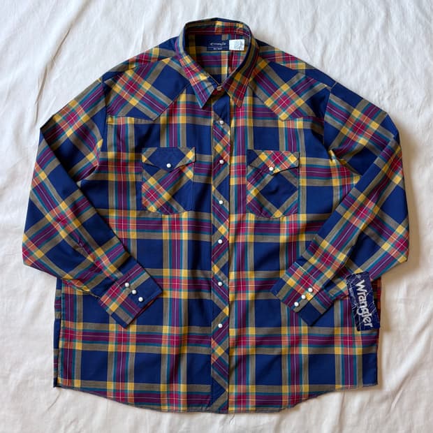 [2X] 데드스탁 80s USA Wrangler BIG MAN 웨스턴