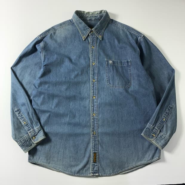 Timberland  팀버랜드 코튼 데님 워크 셔츠 