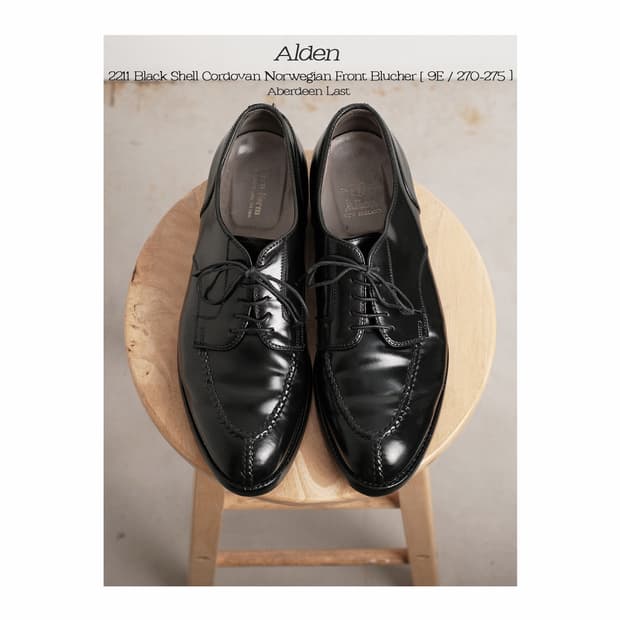 알든 2211 9E(270-275)사이즈 블랙 코도반 NST 더비