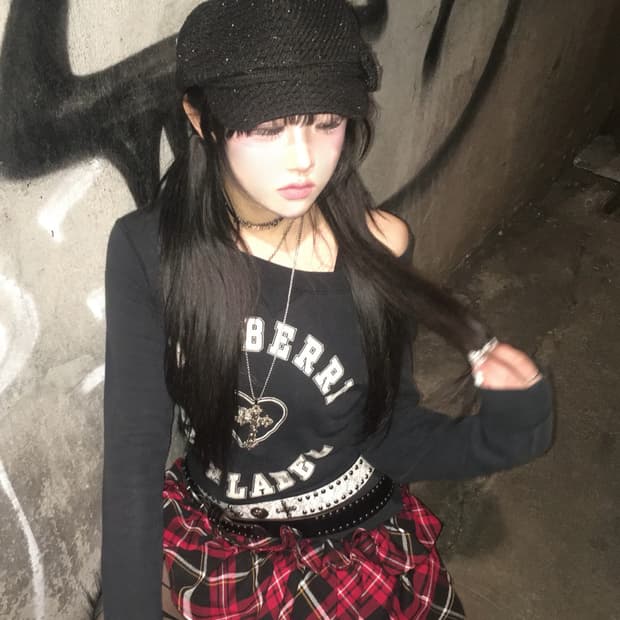 버버리 유넥 나나깔 원숄더 기모 롱슬리브