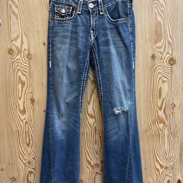 트루릴리젼 조이 슈퍼T 부츠컷 데님팬츠